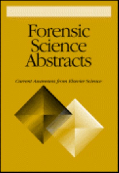 Excerpta medica. Section 49, Forensic science abstracts