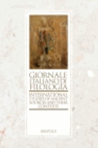 Giornale Italiano di Filologia