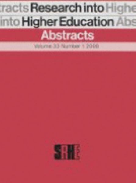 Research into higher education abstracts