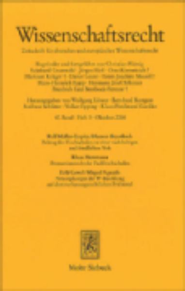 Wissenschaftsrecht